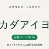 オカダアイヨン(6294)連続増配株 8指標分析